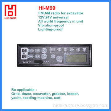customized frequency 24volt car radio with MP3 player